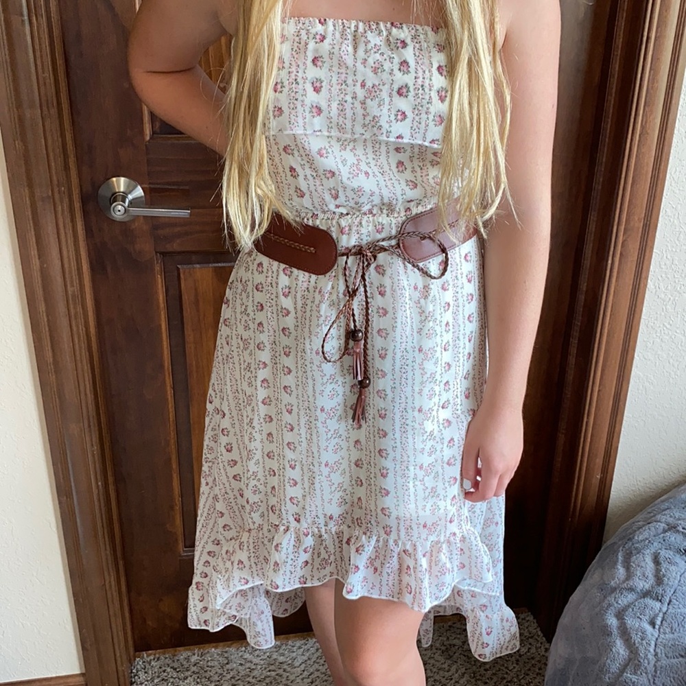 Floral Strapless Dress